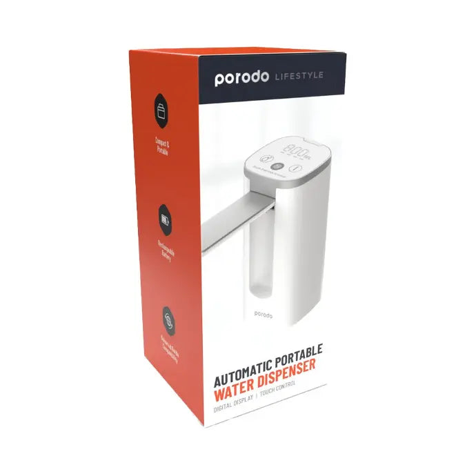 Porodo Lifestyle Mini Water Dispenser with LED Display - White Porodo Lifestyle Mini Water Dispenser with LED Display - White